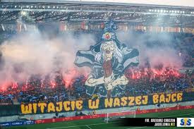 The match is a part of the ekstraklasa. Jagiellonia Bialystok Miedz Legnica 09 04 2019