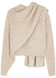 Rejina Pyo Colette Sand Draped Jumper In Beige
