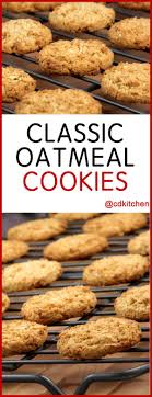 Classic Plain Oatmeal Cookies Made With Margarine Or Butter Brown Sugar Flour Rolled O Oatmeal Cookie Recipes Oatmeal Cookies Easy Healthy Oatmeal Cookies
