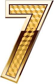 Gold Number Seven Png Clip Art Image Gallery Yopriceville High Quality Images And Transparent Png Free Clipart Clip Art Art Images Free Clip Art