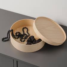 Cabilock 3pcs mini straw hand woven storage baskets with lids round small seagrass box desktop storage basket bathroom desktop kitchen toy storage bin(assorted color) 4.3 out of 5 stars 24. Mallgroda Box With Lid Ash Veneer 9 X4 Ikea