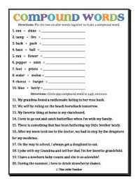 Compound Words Worksheet Free Download Compound Words Worksheets Compound Words Compound Words Activities