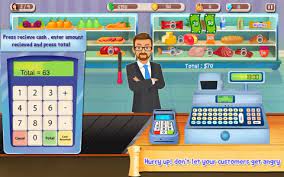 Homyl caja registradora de madera juguete supermercado cajero juegos de imaginación juegos educativos. Supermercado Caja Registradora Gerente Y Cajero Android Juego Apk Com Ftg Supermarket Cash Register Por Funtale Games Descargue A Su Movil Desde Phoneky