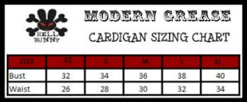 Size Charts Size Measuring Guide Retro Style Fashion