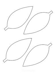 The free printable leaf stencil designs offered are: 21 Free Leaf Templates Printable Outlines Of Maple Oak Etc For Kids Crafts