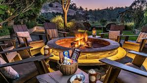 Portable fire pits fire pit table table centers house warming outdoor living this is us patio outdoor furniture gallery. Best Outdoor Fire Pits At California Inns California Association Of Boutique Breakfast Inns