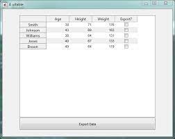 Check spelling or type a new query. How To Import A Table Structure To A Gui With Check Box For Each Row Then Export The Select List Into Matlab Stack Overflow