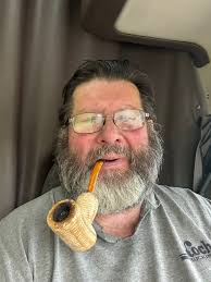 enjoying a pipe