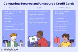 Rating among cards for bad credit. Secured Vs Unsecured Credit Card What S The Difference