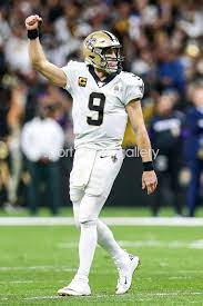 Drew Brees New Orleans Saints Quarterback NFC Wild Card Game 2020 Images |  American Football Posters