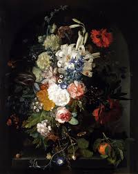 Jan Van Huysum Dutch 1682 1749 Bouquet Of Flowers Lichtenstein Museum Vienna Floral Painting Art Flower Painting