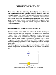 October 10, 2018, admin, leave a comment. Karakteristik Komponen Pada Rangkaian Arus Bolak Balik Rev1