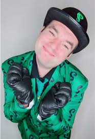 White Jim Carrey Riddler Costume