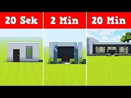 Minecraft crafts paper crafts papercraft minecraft. Minecraft Haus In 20 Sekunden 2 Minuten Und 20 Minuten Minecraft Haus Bauen Youtube Minecraft Haus Bauen Minecraft Haus Haus Bauen