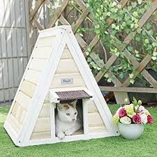 As the winter season progresses, outdoor cats will frantically search for shelter and a place to stay warm. Outdoor Cat Shelter Feral House Condo Kitty Wood Eave Cute Decor Cozy Relax Diy