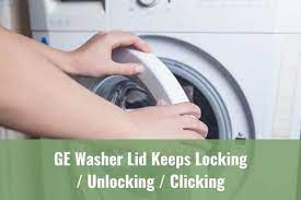 It's one of those basic white colored top load washers. Ge Washer Lid Keeps Locking Unlocking Clicking Ready To Diy