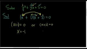 solving x 2 4x 3 0 by factoring math videos math help solving pinterest