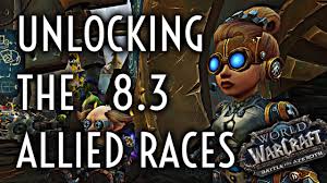So when sl drops, you should be able to do that quest chain and then make one. Wow Guide How To Unlock Vulpera Mechagnomes Patch 8 3 Youtube