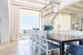 Our size xl dining chair cushions fit many head of the table dining chairs, wrought iron chairs, and some small rocking chairs. White Lattice Back Dining Chairs With Blue Seat Cushions Cottage Dining Room