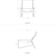 Toro Lounge Chair Leather Sling Chair Chair Lounge Chair