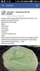 P/s:resepi ayam bakar madu mayonis lebih. Mayonis Homemade Makanan Dan Minuman Resep Makanan Makanan