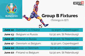 We bring you all the confirmed euro 2020 fixtures going ahead in 2021 including dates, times and group details so you can plan your summer of football. Euro 2020 Group B Preview Belgium Bid For Glory Kashi Post