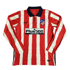 The atlético madrid home kit includes a shirt, shorts and socks, for a complete look inspired by the elite. Us 16 80 Atletico Madrid Home Jersey Long Sleeve Mens 2020 21 M Fcsoccerworld Com