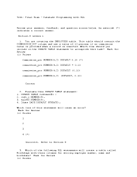When an object is able to pass on its state and behaviors to its children, this is called: Kunci Jawaban Database Programming With Sql Section 8 Kunci Soal