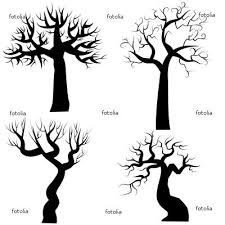 Winter Tree Sampler These Would Be Great Carved In A Pumpkin Or As Silhouettes In A Window Tree Art Winter Art Art Handouts Pine tree drawing step by step. tree art
