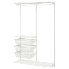 Boaxel 2 Section Shelving Unit White 48x15 3 4x79 Find It Here Ikea Shelving Unit Ikea Living Room Design Board