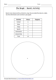 Pie Graph Worksheets Math Worksheets 4 Kids