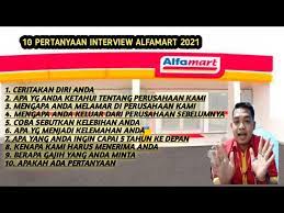 Pertanyaan interview alfamart dan jawabannya. 10 Pertanyaan Pada Saat Interview Di Alfamart 2021 Youtube
