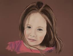 A difficult descent in the Catskill Mountains of New York. Soft pastel and  pastel pencil