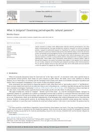 Pdf What Is Zeitgeist Examining Period Specific Cultural Patterns