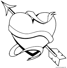 To make yourself or your kid happy, directly print printable spongebob coloring pages. Heart And Arrow St Valentines Day Coloring Pages Printable