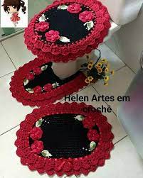 Ø§ÙØªÙÙÙ ÙØ¤Ø³Ø³Ø© Ø§ÙØ¹ÙÙØ¨ÙØª Tapete De Banheiro De Croche Preto Zetaphi Org Eu sempre gostei muito da combinacao das cores preta e branca e vermelho, nao sei explicar ao certo. Ø§ÙØªÙÙÙ ÙØ¤Ø³Ø³Ø© Ø§ÙØ¹ÙÙØ¨ÙØª tapete de banheiro de croche preto