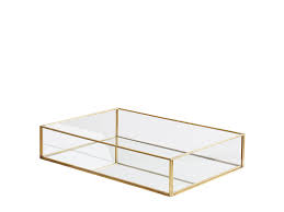 Scott living gold finish mirror decorative tray table decor sale $48.99. Mirrored Decorative Tray Gold Grenoble Beliani De