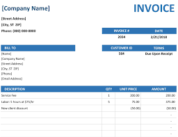 Then you're ready to email or print and mail the invoice. Create A Professional Invoice Or Receipt For Your Small Business Using This Template Provided By Verte Invoice Template Word Invoice Template Printable Invoice
