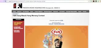 Selamat belajar, mencoba, menang, dan dapatkan hadiahnya. Beli 2 Tin Susu Korang Layak Menang Rm50 000 Banyak Lagi Hadiah Menarik Sempena Peraduan F N Hang Masuk Hang Menang