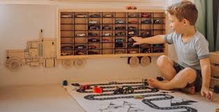 You can magically turn the useless things like a worn wheal into stunning diy cases. Wooden Truck Hot Wheels Display Case And Plans The Whoot