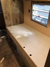 This is the easiest diy rv bed lift system. Building Bunks For A Vintage Camper The Touring Camper