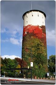 Kahl Am Main Water Tower Street Painting Windmill Water