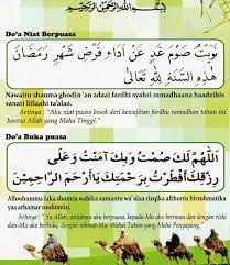 Doa Niat Sahur Puasa Nazar