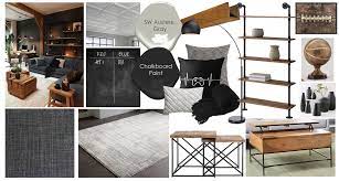 Moodboard Industrial Game Room Interior Design Moodboard Etsy In 2021 Interior Design Mood Board Color Palette Living Room Masculine Interior Design