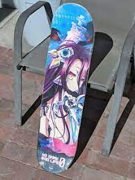 This item is presale only! Official No Game No Life Ngnl Zero Anime Skateboard Deck Schwi Corone Ebay