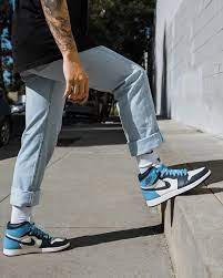 Great news!!!you're in the right place for air jordan 1 obsidian. Jordan 1 Retro High Obsidian Unc Jordans Outfit For Men Jordans For Men Air Jordan 1 Outfit