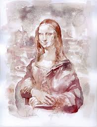 This figure of a woman, dressed in the florentine fashion of her day and seated in a visionary, mountainous landscape, is a remarkable instance of leonardo's sfumato technique of soft, heavily shaded modeling. Beautiful Paintings Made Entirely From Different Types Of Fine Wine Wine Paintings Wine Art Art