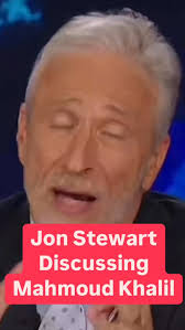 Jon Stewart discusses Mahmoud Khalil #jonstewart #freepalestine