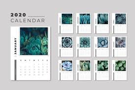 Download Floral 2020 Calendar Template For Free In 2020 Vector Free Calendar Template 2020 Calendar Template