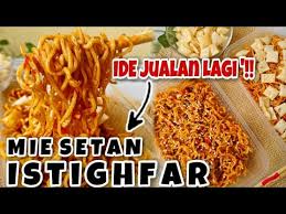 Selain menu makanan mie setan, juga terdapat menu minuman yang memiliki nama menarik antara. Ide Jualan Paling Laris Di Apk Ojol Mie Setan Istighfar Modalnya Minim Abis Pedes Gileeeee Youtube